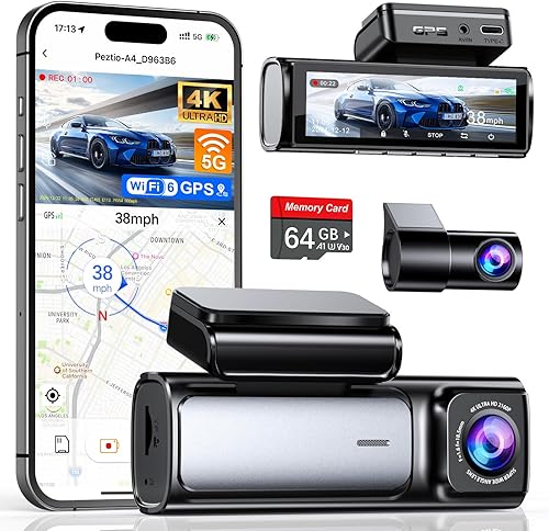 Affver 4K+2.5K Dash Cam Front and Rear, Built-in 5G WiFi 6 GPS, 64GB C — Real-world performance testing in action
