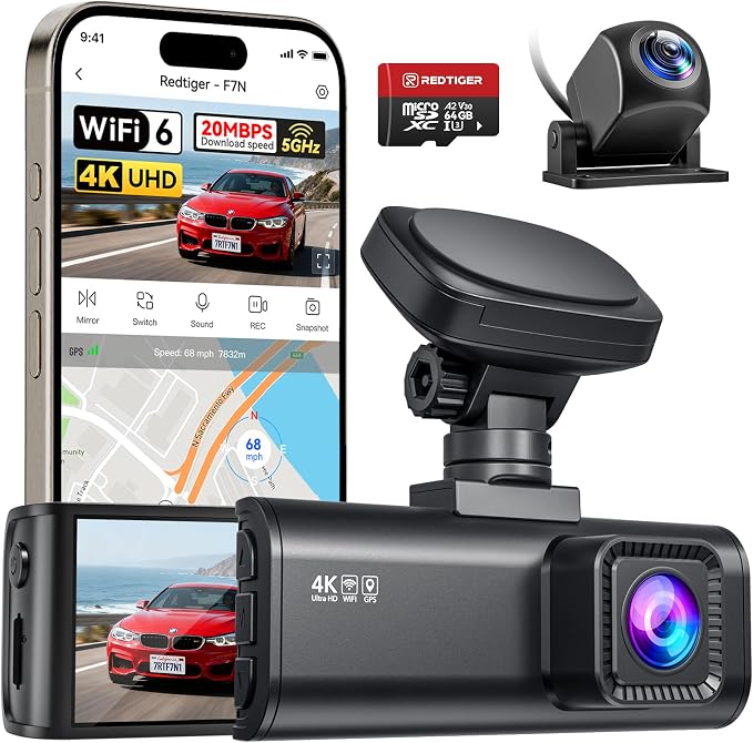 REDTIGER F7N Dash Cam 4K Front and Rear 1080P, 5.8GHz WiFi-20 MB/s Fas — Final verdict and top picks lineup