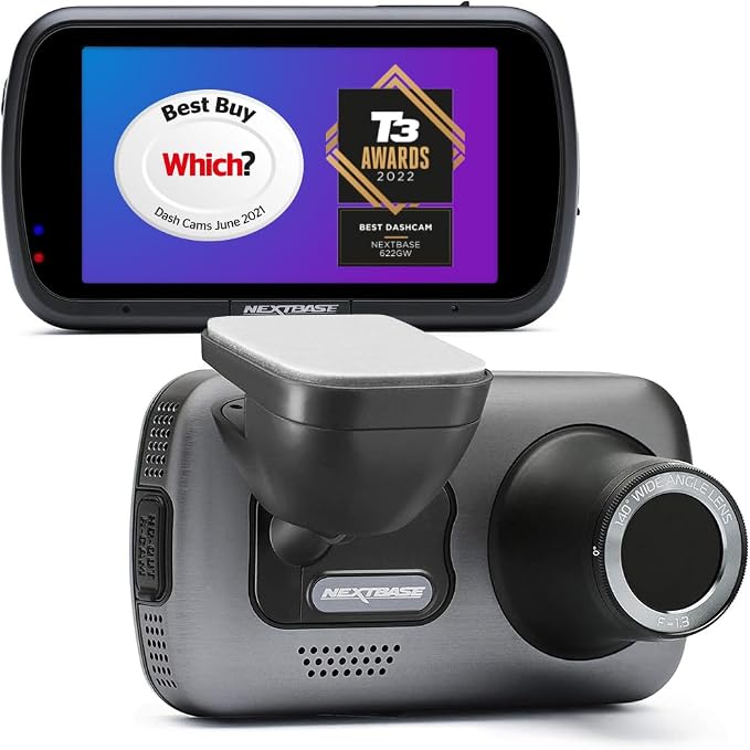 Nextbase 622GW Dash Cam Full 4K/30fps UHD Recording in Car DVR Camera- — How the options on this page compare