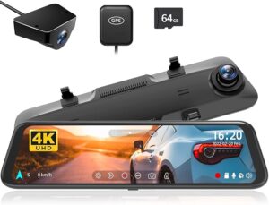 1. WOLFBOX G850 Dash Cam Front and Rear