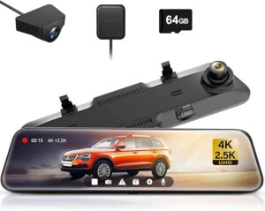 2. WOLFBOX G900 Dash Cam Front and Rear