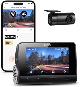 6. 70mai A810 4K Dash Cam Front and Rear