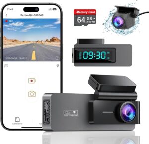 9. ARIFAYZ Dash Cam Front and Rear