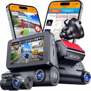 2. ROVE R3 Dash Cam Front and Rear